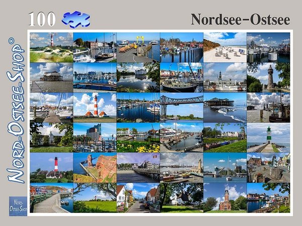 Nordsee-Ostsee Collage Puzzle 100/200/500/1000/2000 Teile