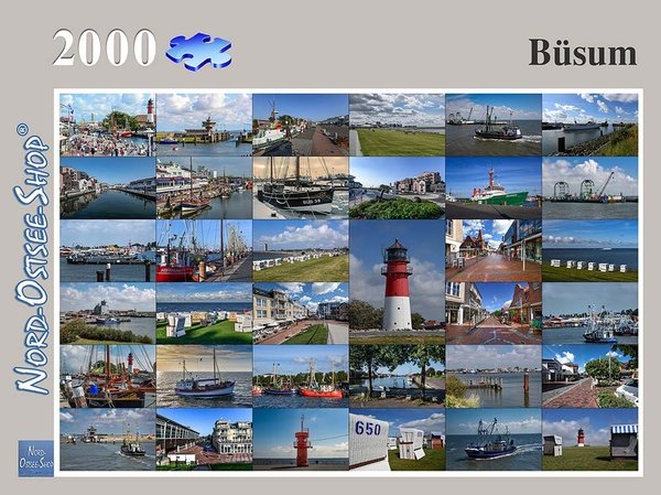 Büsum Collage Puzzle 100/200/500/1000/2000 Teile